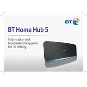 BT Home Hub 5 Hub manual cover