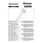 McCulloch Orkan 2200 manual cover