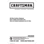 Craftsman CMCCS620M1 Chainsaw manual cover