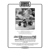 Power Wheels Mattel Lil Kawasaki 76921 Toy manual cover