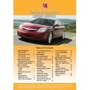 Saturn Aura 2009 manual cover