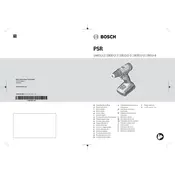 Bosch PSR 180 LI-8 Drill manual cover