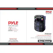 Pyle PPHP838B Speaker manual cover