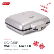 Dash DNMWM400 No-Drip Waffle Maker manual cover