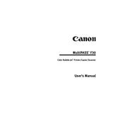 Canon Color Bubble Jet MultiPASS F30 manual cover