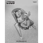 Fisher Price Mattel Adorable Animals Baby V8604 Bouncer manual cover