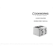 Cookworks 4229478 KT-223 Toaster manual cover