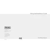 Viking VCFW750 Disposer manual cover