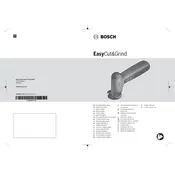 Bosch EasyCut Grind Grinder manual cover