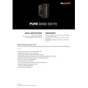 be quiet! Pure Base 500FX Black Case manual cover