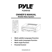 Pyle PLDVD132 MP3 Player manual cover