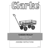 Clarke 3400189 GT4 Garden Trolley manual cover