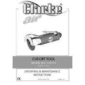 Clarke 3120135 CAT113 Cut-Off Tool manual cover