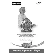 Fisher Price Mattel Nursery Rhymes CD Player B4359 Toy manual cover