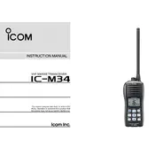 Icom IC-M34 Transceiver manual cover