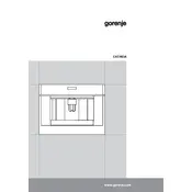 Gorenje CMA9200UX Coffee Machine manual cover