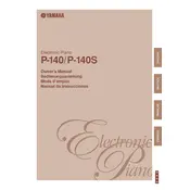 Yamaha P-140 Piano manual cover