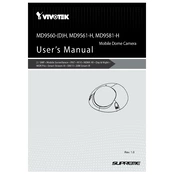 Vivotek MD9560-DH Camera manual cover