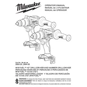 Milwaukee M18 Fuel 2903-20 Drill manual cover