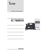 Icom IC-M804 Transceiver manual cover