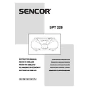 Sencor SPT 228 BG Boombox manual cover