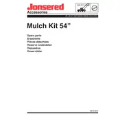 Husqvarna Mulch Kit 54 96071000700 Lawn Mower manual cover