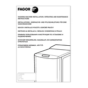 Fagor 1FET-108 Washing Machine manual cover