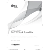 LG NBN36 NBN36.DUSALLN Sound Bar manual cover