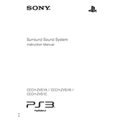 Sony PlayStation 3 PS3 CECH-ZVS1A manual cover