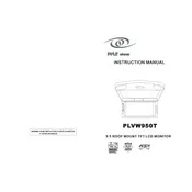 Pyle PLVWR950T Monitor manual cover