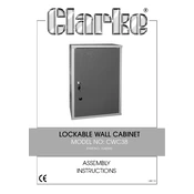 Clarke 7642000 CWC38 Lockable Wall Cabinet manual cover