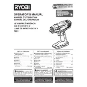 Ryobi P261 Wrench manual cover