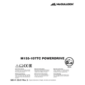 McCulloch PowerDrive M155-107TC manual cover