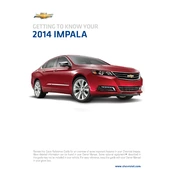 Chevrolet Impala 2014 manual cover