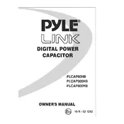 Pyle PLCAP60HB Capacitor manual cover