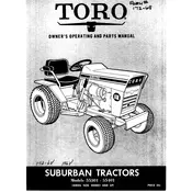 Toro Suburban 55301 Tractor manual cover