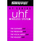 Shure UT4 Transmitter manual cover