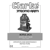 Clarke 7620050 CBJ30 30 Tonne Bottle Jack manual cover