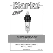 Clarke 3120511 CAT194 Airline Lubricator manual cover