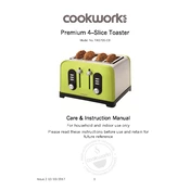 Cookworks 7098118 TA5705-CB Toaster manual cover