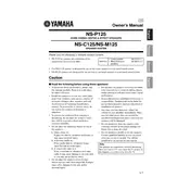 Yamaha NS-C125 Speaker manual cover