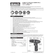 Sealey CP1201 Drill manual cover