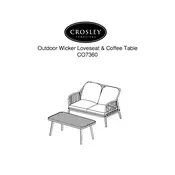 Crosley CO7360 Chair manual cover