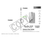 Canon PowerShot SD10 manual cover