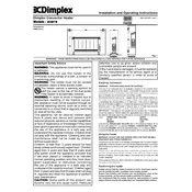 Dimplex 403BTB Heater manual cover