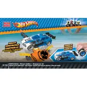 Mega Bloks Mattel Hot Wheels Drift Rail Grind DBJ32 Construction Set manual cover