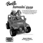 Power Wheels Mattel Barbie Jammin Jeep L7820 Toy manual cover