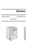 Candy AQUA 1000 T - 80 manual cover