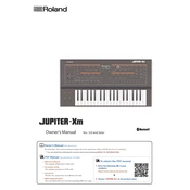 Roland JUPITER-Xm manual cover