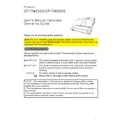 Hitachi CP-TW2505 Projector manual cover